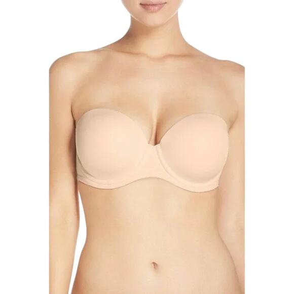 Wacoal Red Carpet Full Figure Underwire Full Coverage Strapless Bra Size 34DDD - Picture 1 of 5